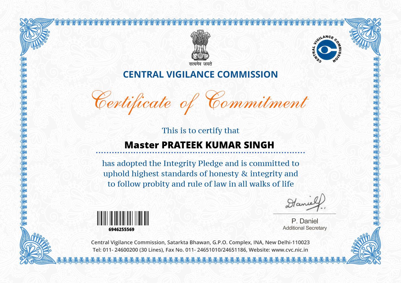 Certificate